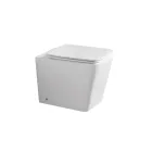 Vaso sanitário de chão com assento cerâmico de fechamento suave e design moderno - Giunco Viadurini
