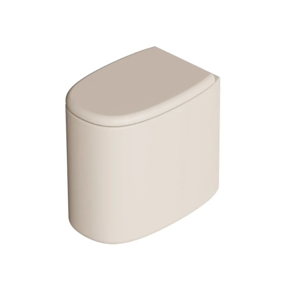 Vaso sanitário de cerâmica de chão em várias cores, fabricado na Itália - Menina Viadurini