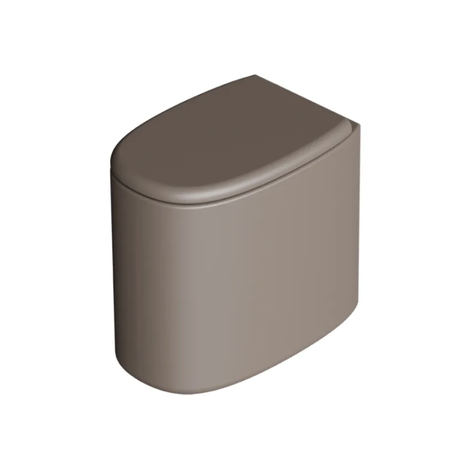 Vaso sanitário de cerâmica de chão em várias cores, fabricado na Itália - Menina Viadurini