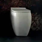 Vaso de cerâmica branca WC com design moderno Gais, fabricado na Itália Viadurini