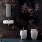 Vaso de cerâmica branca WC com design moderno Gais, fabricado na Itália Viadurini