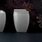 Vaso de cerâmica branca WC com design moderno Gais, fabricado na Itália Viadurini