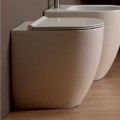 Vaso cerâmico branco do toalete do projeto moderno Shine Square H50 Rimless
