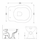 Sanita de cerâmica design moderno com tomada de parede estilo Viadurini