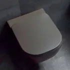 WC moderno suspenso em cerâmica branca ou Trabia colorida Viadurini