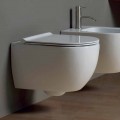 Design moderno parede de cerâmica pendurada WC vaso Star 50x35 made in Italy