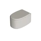 Vaso sanitário de cerâmica suspenso em várias cores, fabricado na Itália - Menina Viadurini