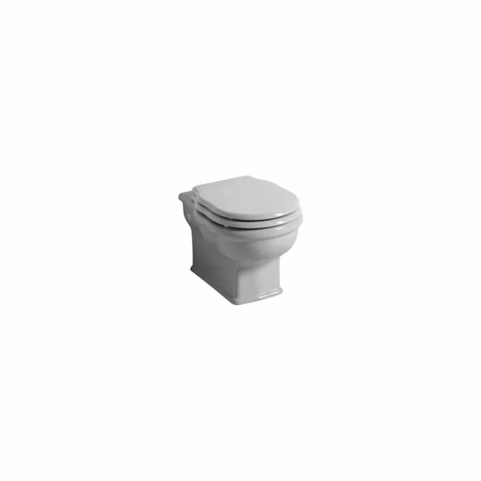 Parede moderna pendurada WC em cerâmica branca Estilo 54x36 made in Italy Viadurini