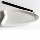 Bandeja de cozinha artesanal em mármore branco Carrara Made in Italy - Portos Viadurini