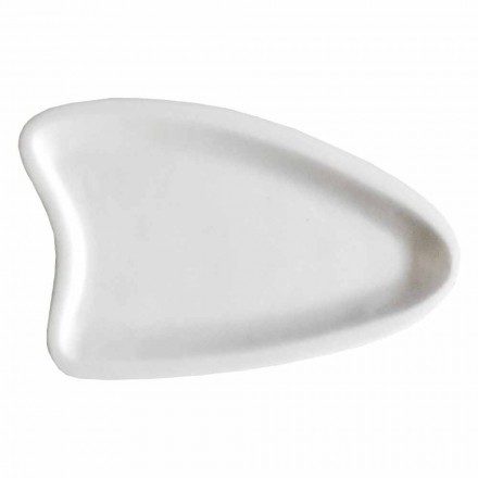 Bandeja de cozinha artesanal em mármore branco Carrara Made in Italy - Portos Viadurini