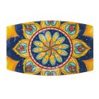 Bandeja de design retangular arredondada em decorações coloridas de dolomita - Cabria Viadurini