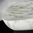 Bandeja Design em Arabescato Branco Carrara Marble Made in Italy - Rock Viadurini