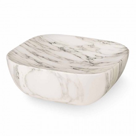 Bandeja Design em Arabescato Branco Carrara Marble Made in Italy - Rock Viadurini