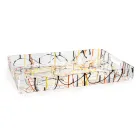 Bandeja Multicolor em Plexiglass de 2 Tamanhos Made in Italy - Multicolor Viadurini