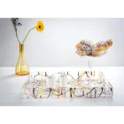 Bandeja Multicolor em Plexiglass de 2 Tamanhos Made in Italy - Multicolor Viadurini