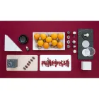 Bandeja retangular em mármore branco de Carrara fabricado na Itália - Vassili Viadurini