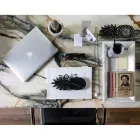 Bandeja retangular em mármore branco de Carrara fabricado na Itália - Vassili Viadurini