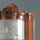 Vitrine Sala de Estar 1 Porta e 2 Gavetas de Madeira Made in Italy - Leonor Viadurini