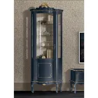 Vitrine de Madeira da Sala de Estar com 1 Porta Luxo Made in Italy - Leonor Viadurini