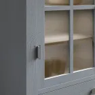 Vitrine de sala de estar em madeira de abeto maciça inteiramente feita na Itália - Pascual Viadurini