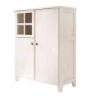 Estrutura de vitrine de sala de estar em madeira maciça de abeto fabricada na Itália - Pascual Viadurini