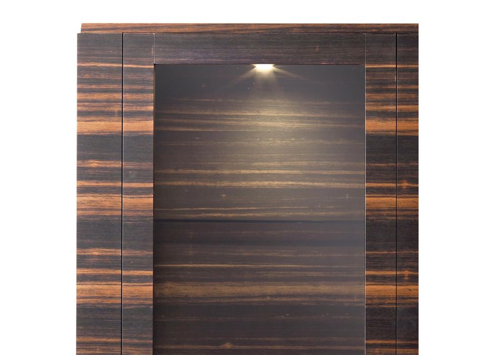 Armário de madeira maciça Grilli Zarafa com 2 portas feitas na Itália de design