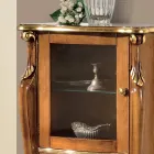 Vitrine de Sala de Estar com 1 Porta de Vidro e 3 Gavetas Made in Italy - Londres Viadurini