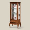 Vitrine de sala de estar de luxo em madeira de nogueira clássica fabricada na Itália - Hastings