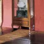 Vitrine com 1 Gaveta, 1 Porta e Prateleiras de Vidro Fabricado na Itália - Anansi Viadurini