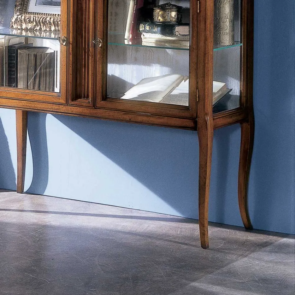 Vitrine em madeira maciça Toulipier Made in Italy - Chantico Viadurini