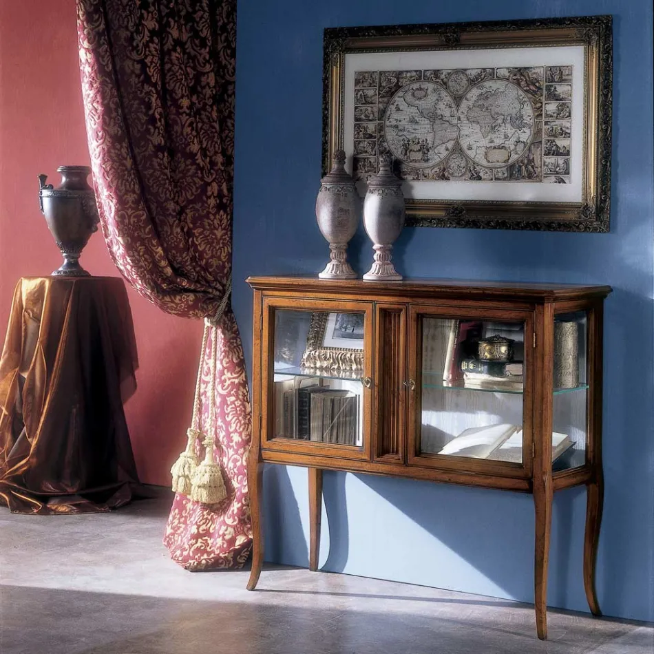 Vitrine em madeira maciça Toulipier Made in Italy - Chantico Viadurini