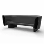 Vondom Bum Bum sofá de jardim lacado preto design moderno Viadurini