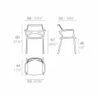 Vondom Delta cadeira de jardim de polipropileno design moderno Viadurini