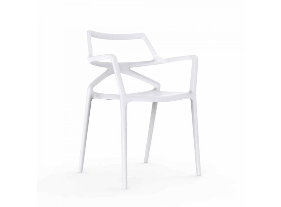 Vondom Delta cadeira de jardim de polipropileno design moderno Viadurini