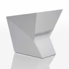 Vondom Faz poltrona de jardim lacada a branco com design moderno Viadurini