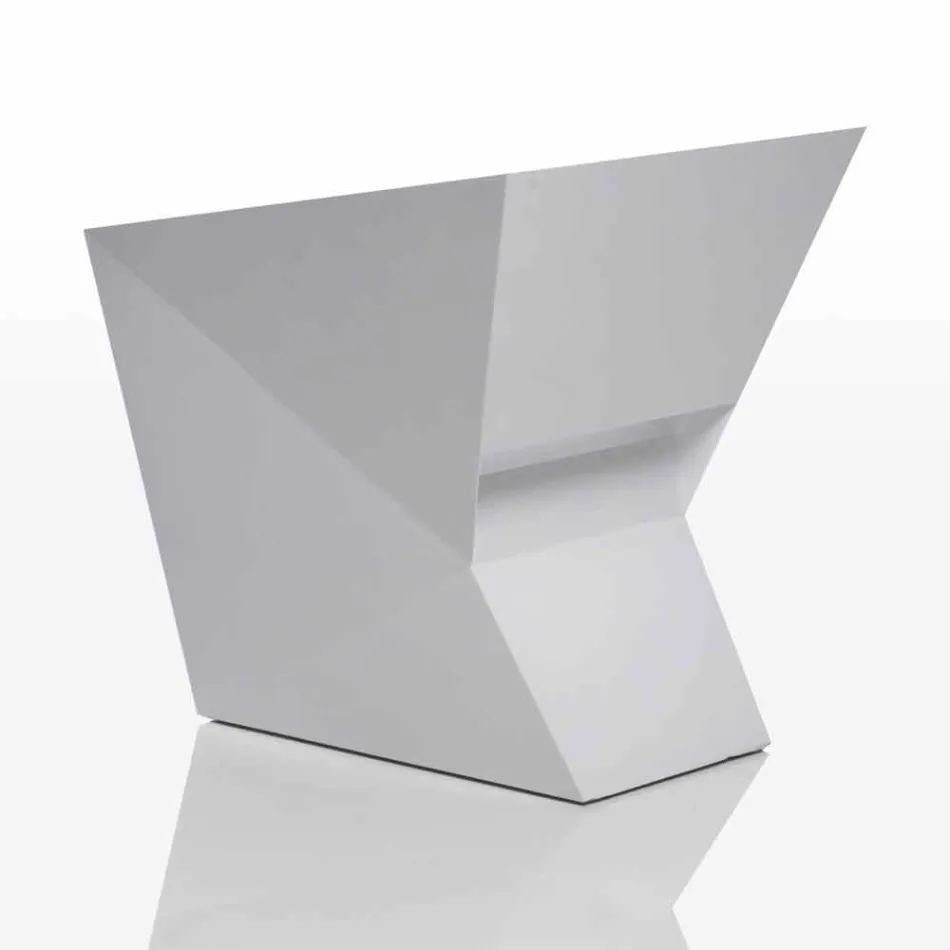 Vondom Faz poltrona de jardim lacada a branco com design moderno Viadurini