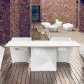 Mesa ao ar livre lacada Vondom Faz, 200x100 cm, design moderno