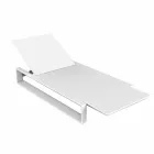Cama de jardim design Vondom Frame em polietileno branco Viadurini