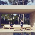 Vondom Frame sala de estar ao ar livre definido em polietileno, design moderno