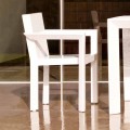 Cadeira de jardim Vondom Frame com braços em polietileno, design moderno, 2 pedaços
