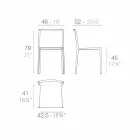 Vondom Quartz cadeira de jardim empilhável com design moderno Viadurini