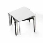 Mesa quadrada ao ar livre Vondom Quartz de design moderno Viadurini
