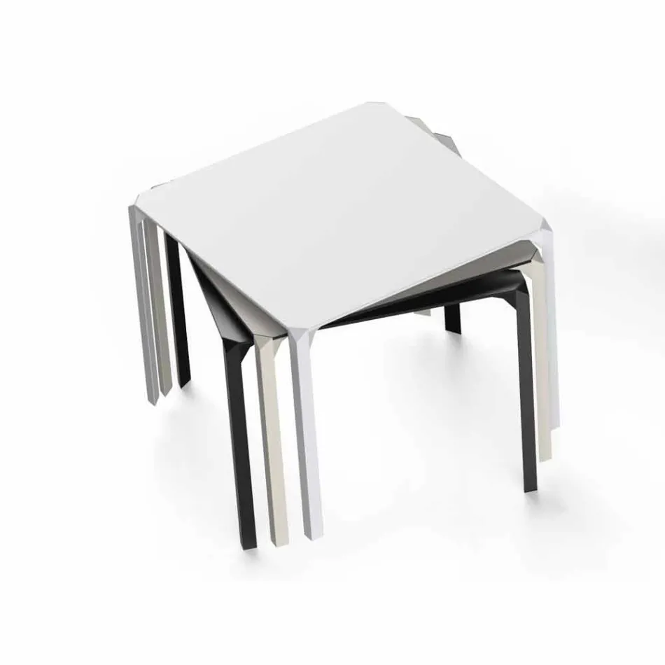 Mesa quadrada ao ar livre Vondom Quartz de design moderno Viadurini
