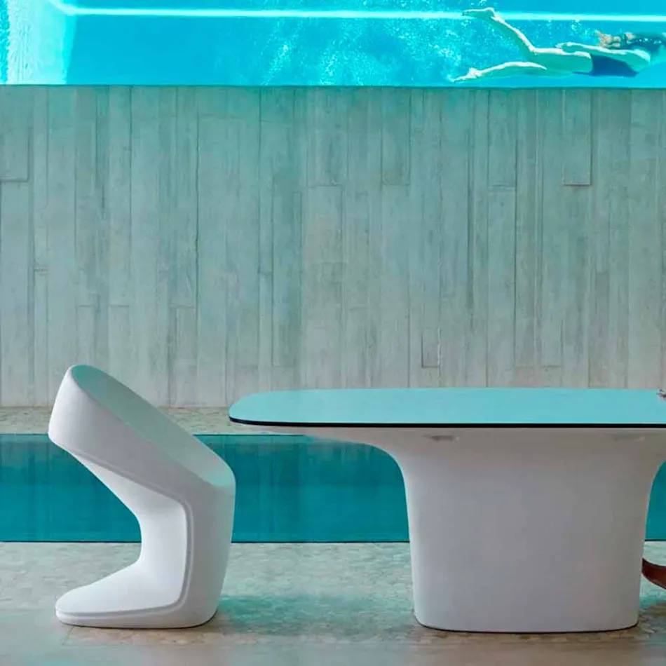 Cadeira de jardim Vondom Ufo em design branco moderno Viadurini