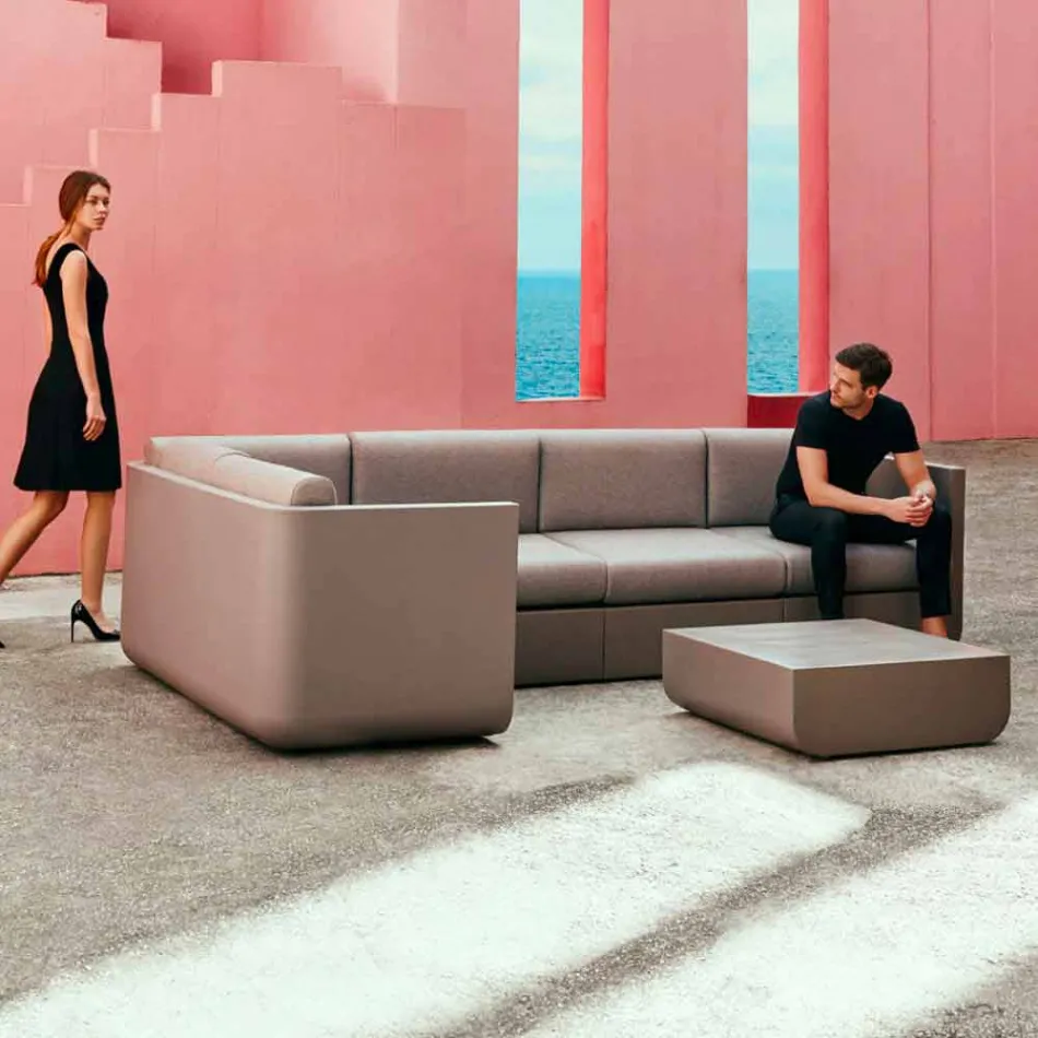 Vondom Ulm composição taupe design garden lounge Viadurini