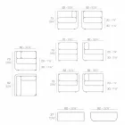 Vondom Ulm composição taupe design garden lounge Viadurini