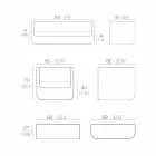 Salão ao ar livre Vondom Ulm com design branco moderno Viadurini