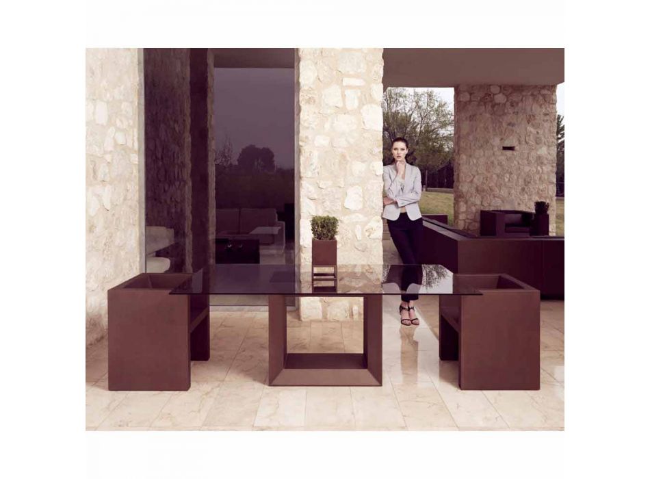Vondom Vela bronze poltrona de jardim de design moderno Viadurini