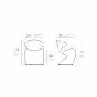 Vondom Wing cadeira de jardim design moderno Viadurini